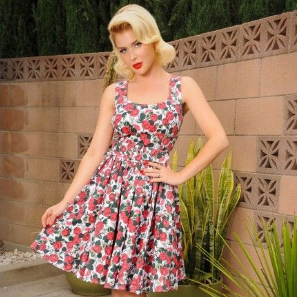Pinup Girl canvas Lana dress